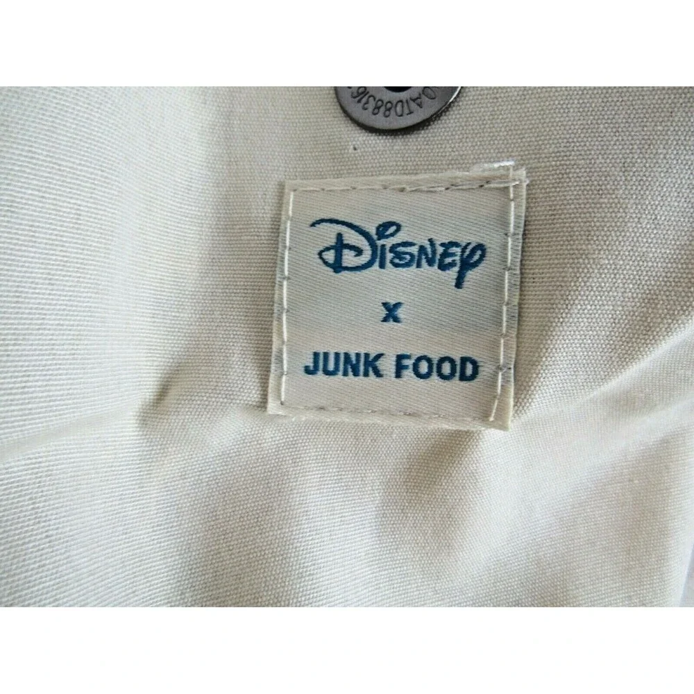 Disney Mickey Mouse Backpack Raffia Straw Drawstring Junk Food 90th Anniversary